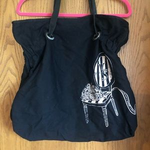 Victoria’s Secret Open Top Cinch Canvas Tote